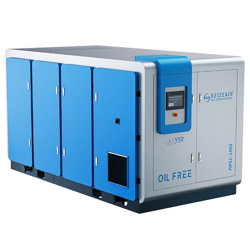 Food Grade PM VSD Dry Type Oil-Free Screw Air Compressor Food Grade PM VSD Dry Type Oil-Free Screw Air Compressor