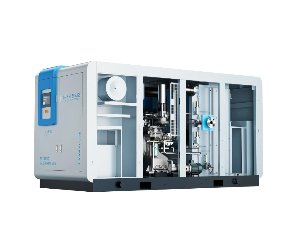 Class 0 Pm Vsd Dry Type Oil Free Screw Air Compressor