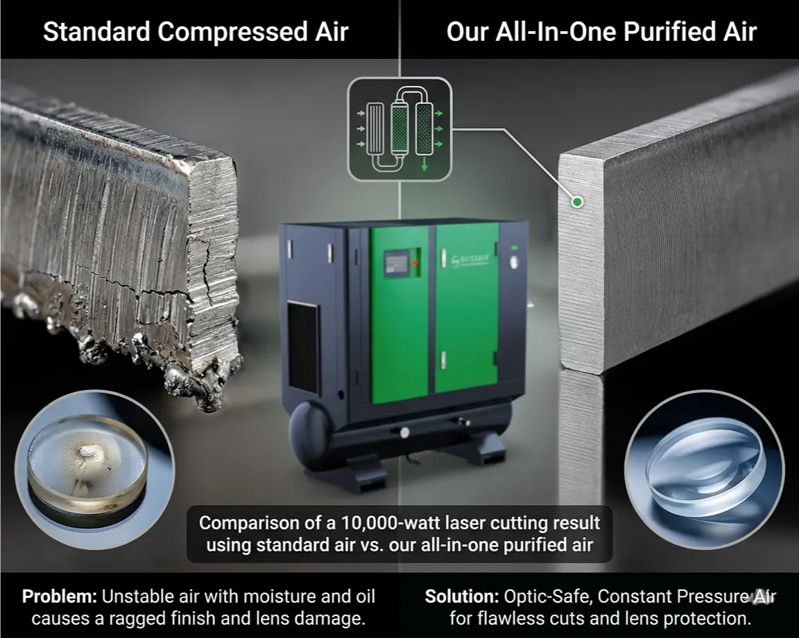 Laser Cutting All In One Air Compressor