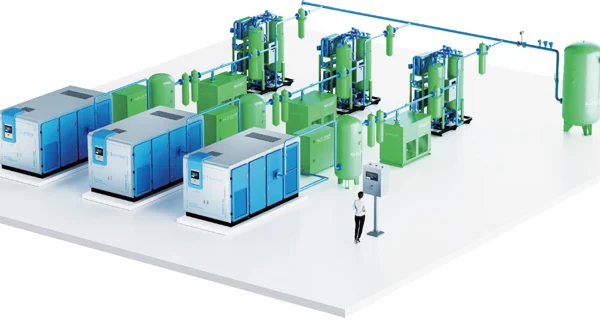 Industrial Fixed-Speed Dry Type Oil-Free Screw Air Compressor