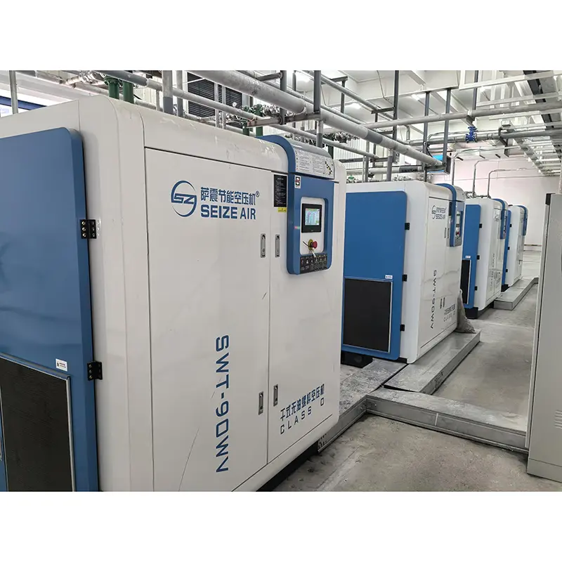 Semiconductor PM VSD Dry Oil-Free Screw Air Compressor